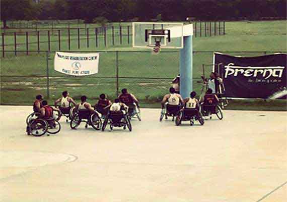  <br>
''A small step is better than no step, especially when it’s the first step towards a dream.''<br><br>

Sports are not just an activity of winning or losing, it strengthens the intellect required in fighting against the atrocious world.
Wheelchair basketball personifies the pain flying in the air, each player flinging it away from them with enough force. Today, Wheelchair basketball is one of the most popular sports at the Paralympics.<br>